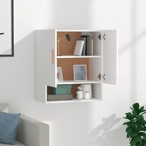 vidaXL Ντουλάπι Τοίχου Λευκό 60 x 31 x 70 εκ. από Επεξεργασμένο Ξύλο