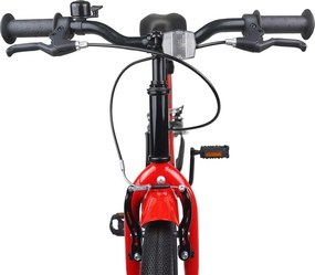 vidaXL Παιδικό Ποδήλατο 18 ίντσες για 5-7 ετών Μπλε Λευκό