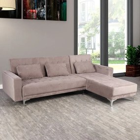 Καναπές Γωνία Αναστρέψιμος Eliza HM3145.01 Beige 244Χ162Χ84Υ εκ. Ύφασμα