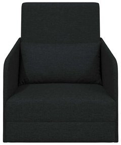 vidaXL Κρεβάτι καναπές Μαύρο 65 x 80 x 83 εκ. ύφασμα
