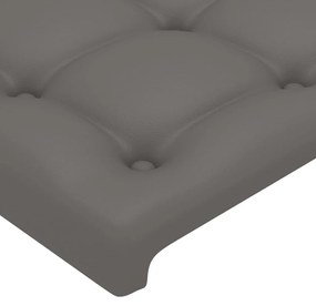Κεφαλάρι Κρεβατιού LED Γκρι 160x5x118/128 εκ 3122524