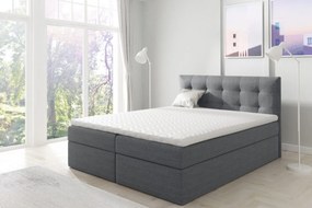 Επενδυμένο κρεβάτι Top 1-Gkri Skouro-140 x 200