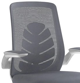 Καρέκλα γραφείου εγρασίας Enrich pakoworld ύφασμα mesh γκρι - Ύφασμα - 254-000007