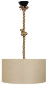 Κρεμαστό Φωιτιστικό Οροφής HK-02 ROPE Φ40 ΜΠΕΖ 14-0177 Heronia-14-0177-Μπεζ 14-0177