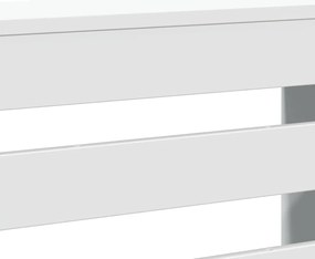 vidaXL Κάλυμμα Καλοριφέρ Λευκό 175x20x82 εκ. από Επεξεργασμένο Ξύλο