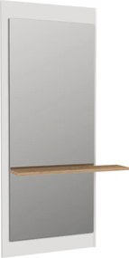 Καθρέπτης τοίχου Piyar Μegapap χρώμα λευκό 60x14,6x150εκ.