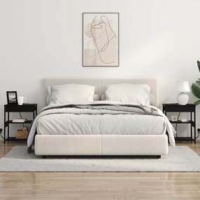vidaXL Κομοδίνο Μαύρη δρυς 41 x 31 x 51 εκ. Επεξεργασμένο ξύλο