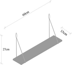 Wall Shelf Amaryllis Black
Dark Walnut