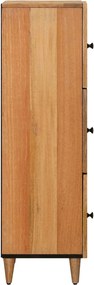 vidaXL Highboard Φυσικό 40 x 33 x 110 εκ Στερεό ξύλο μάνγκο