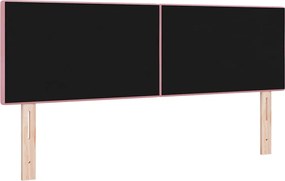 vidaXL LED κεφαλάρι με φώτα λωρίδας LED Ροζ 160 cm Πολυεστέρας