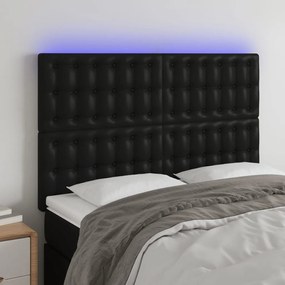 Κεφαλάρι Κρεβατιού LED Μαύρο 144x5x118/128 εκ 3122514