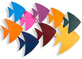 Διακοσμητικό Τοίχου Cirgisin 930DYU1129 94x5x58cm Multi Wallity Metal