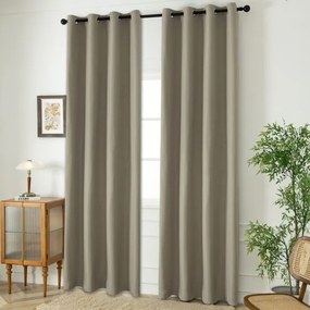 Beauty Home Ύφασμα κουρτίνας με το μέτρο Blackout jacquard σκίασης Glare Art 8444 Φ280 Άμμου