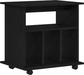 vidaXL Κινητό Ντουλάπι 60 x 45 x 55 εκ. Επεξεργασμένο Ξύλο Μαύρη Οξυά
