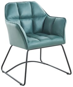 POLLY Πολυθρόνα Μέταλλο Βαφή Μαύρο, Ύφασμα Suede Olive Green  67x64x82cm [-Μαύρο-, -Πράσινο-] [-Μέταλλο-, -Ύφασμα-] ΕΜ719,1