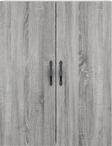 vidaXL Ντουλάπι Γκρι Sonoma 69,5 x 34 x 180 εκ. Επεξεργασμένο Ξύλο