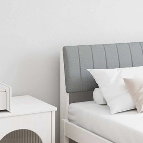 vidaXL Ταπετσαρισμένο κεφαλάρι Ανοιχτό γκρι 180 cm