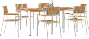vidaXL Σετ Εξωτερικής Τραπέζης 7 pcs
