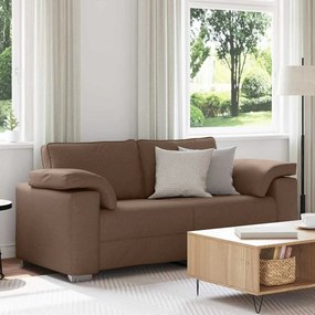 vidaXL Καναπές Loveseat Καφέ 140 εκ. Υφασμάτινος