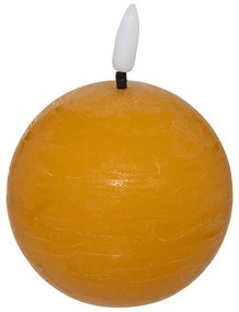 Διακοσμητικό Κερί LED Molia Atmosphera με διαστάσεις 12x12x13cm - Yellow