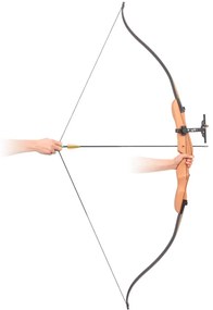 vidaXL Τόξο Ολυμπιακό Αντίκυρτο για Ενήλικες 68&quot; 30 lb