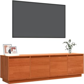 vidaXL Ντουλάπι TV 156 x 37 x 45 εκ Καφέ Επεξεργασμένο Ξύλο