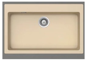 Schock Cristalite Manhattan 30080 Ένθετος Νεροχύτης 79x50cm Vanilla Granite