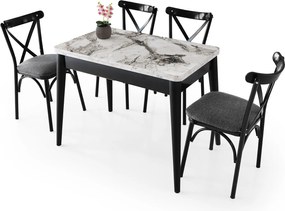 Extendable Dining Table Dolunay - 1281 White
Marble