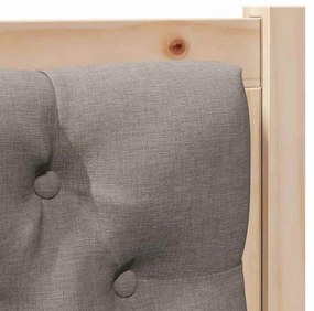 vidaXL Κεφαλάρι Άλλο Καφέ και ταμπά 100 cm Μασίφ ξύλο πεύκου