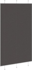 vidaXL Πλισέ περσίδα Μαύρο 115x200 cm Πλάτος υφάσματος 114,4 cm