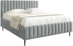 Επενδυμένο κρεβάτι Lewezo-Gkri-160 x 200