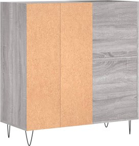 vidaXL Δισκοθήκη Γκρι Sonoma 84,5 x 38 x 89 εκ. από Επεξεργασμένο Ξύλο