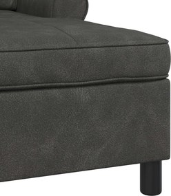 vidaXL Χαλάρωση με μαξιλάρι Μαύρο 91 x 157 x 91 εκ. Τεχνητό Δέρμα