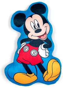 Βελουτέ Διακοσμητικό Μαξιλάρι Dimcol 3D Mickey 35cm Sky Blue