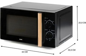 φούρνο μικροκυμάτων DOMO Μαύρο 700 W 20 L