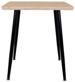 Τραπέζι Τραπεζαρίας PALOMA 70 Sonoma με Μαύρα πόδια 70x70x76,5 εκ. 70x70x76.5 εκ.