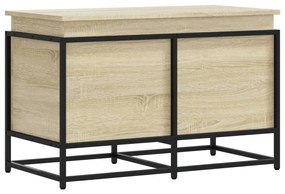 Κουτί Αποθήκευσης με Sonoma Δρυς 80x40x51,5 εκ. Επεξ. Ξύλο - Καφέ