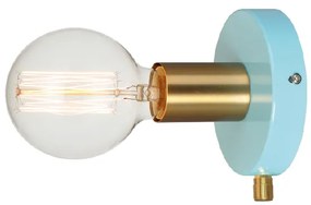 Απλίκα Τοίχου Aca Joy V36382MB Turquise/Brass