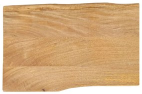 vidaXL Επιφάνεια Τραπεζιού 60x40x2,5 εκ. Live Edge Μασίφ Ξύλο Μάνγκο