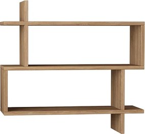 Ραφιέρα Paralel pakoworld χρώμα φυσικό 70x22x65,5εκ