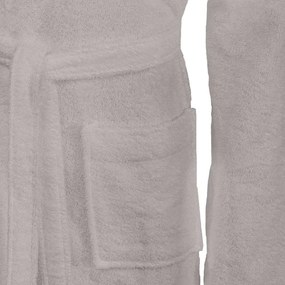 vidaXL Μπουρνούζι KINN Γκρι L Βαμβάκι