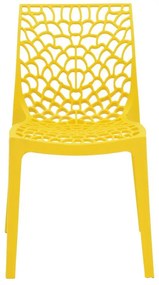 Καρέκλα Hush με UV protection PP κίτρινο 50.5x54x79.5εκ. 42x52x81 εκ.