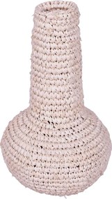 Βάζο Sannery Inart sisal σε φυσική απόχρωση Φ18x30εκ