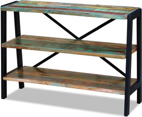 vidaXL Ραφιέρα με 3 Ράφια από Μασίφ Ανακυκλωμένο Ξύλο