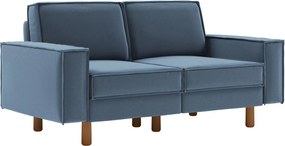 2-Seat Sofa Sparrow 2 - Ocean Blue, Walnut Ocean Blue
Walnut