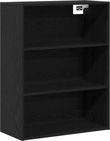 vidaXL Highboard Μαύρη Οξυά 69,5 x 34 x 180 εκ. Επεξεργασμένο ξύλο