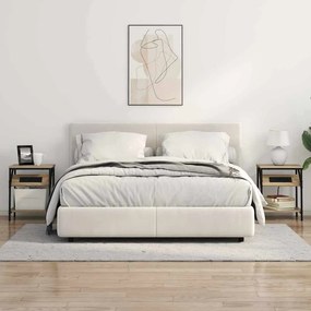 vidaXL Κομοδίνο Δρύς Sonoma 38 x 30 x 48 εκ. Επεξεργασμένο ξύλο