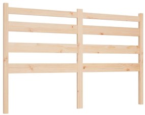 Κεφαλάρι Κρεβατιού 126 x 4 x 100 εκ. από Μασίφ Ξύλο Πεύκου - Καφέ