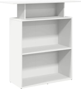 vidaXL Γραφείο Υποδοχής Λευκό 100x40x104 εκ. από Τεχνητό Ξύλο