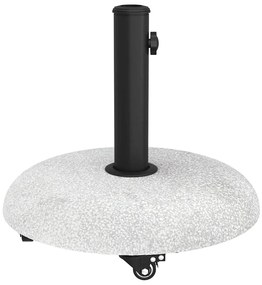 vidaXL Βάση ομπρέλας Απαλός Γκρι και Μαύρος 45 x 45 x 40 cm